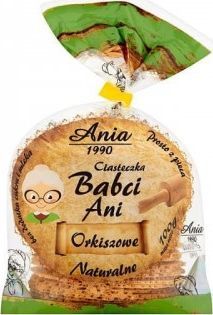 Ania Ciasteczka babci Ani orkiszowe bez cukru 100 g Ania 1