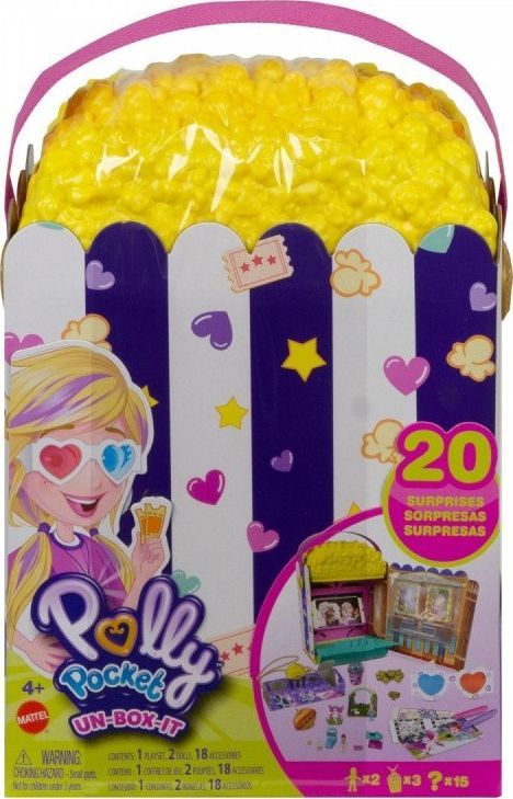 Mattel Zestaw figurek Polly Pocket popcorn z niespodziankami 1