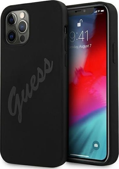 Guess Etui Guess GUHCP12LLSVSBK Apple iPhone 12 Pro Max czarny/black hardcase Script Vintage 1