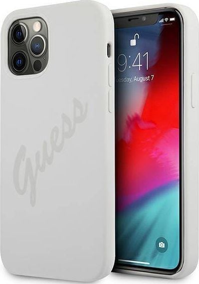 Guess Etui Guess GUHCP12LLSVSCR Apple iPhone 12 Pro Max kremowy/cream hardcase Script Vintage 1