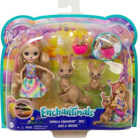 Mattel Enchantimals Lalka i rodzina kangurów (GTM31) 1