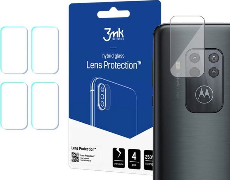 3MK 3mk Szkło x4 na kamerę obiektyw Flexible Glass do Motorola One Zoom uniwersalny 1