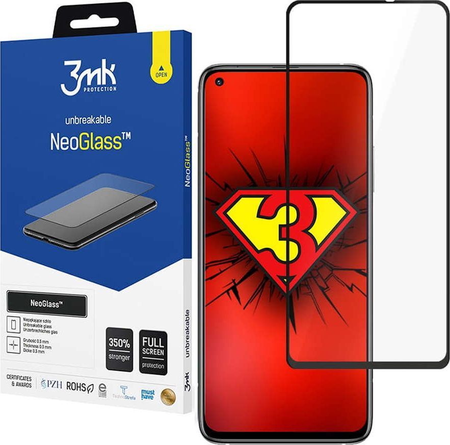 3MK 3mk Szkło na telefon NeoGlass 8H do Xiaomi Mi 10T/ 10T Pro 5G Black uniwersalny 1