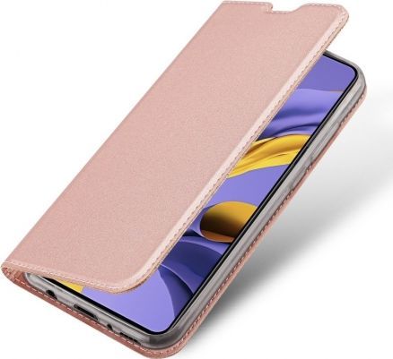 Dux Ducis Etui SAMSUNG GALAXY A71 z klapką Dux Ducis skórzane Skin Leather jasny róż 1