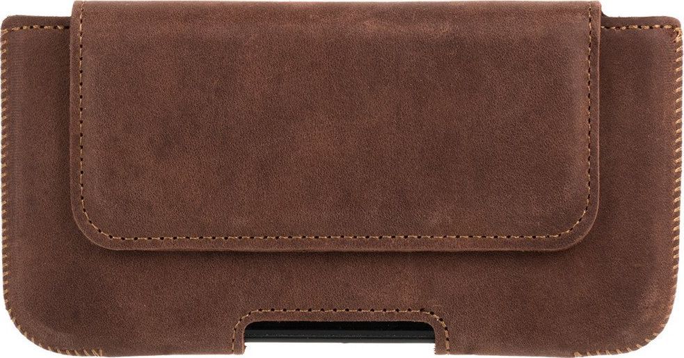 Surazo Etui do telefonu Surazo skóra naturalna Belt case - Nubuk Orzechowy 1