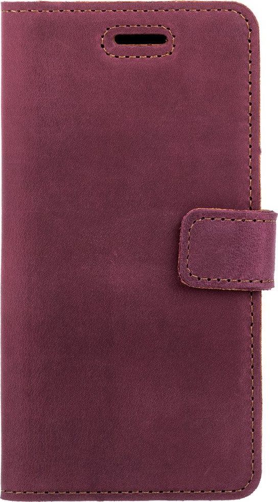 Surazo Etui na telefon Surazo ze skóry naturalnej Wallet case - Nubuk Burgund 1