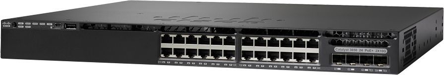 Cisco WS-C3650-24PD-L 24-Port PoE+ Gigabit Switch – 10G Ethernet, Fully Managed, Refurbished