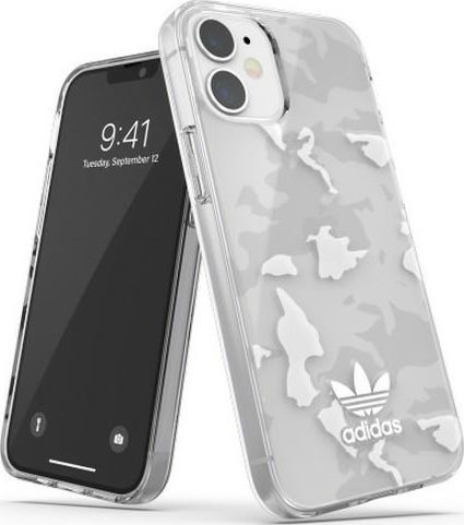 Adidas Adidas OR SnapCase Camo iPhone 12 mini przezroczysty/biały 43704 1