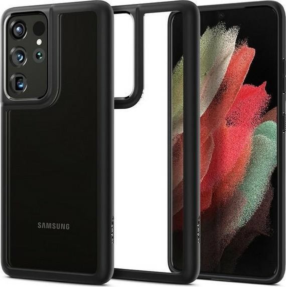 Spigen Spigen Ultra Hybrid Samsung G998 S21 Ultra czarny mat/black matte ACS02352 1