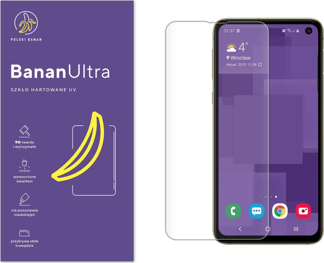 Polski Banan Szkło hartowane UV BananUltra do Samsung Galaxy S10e 1