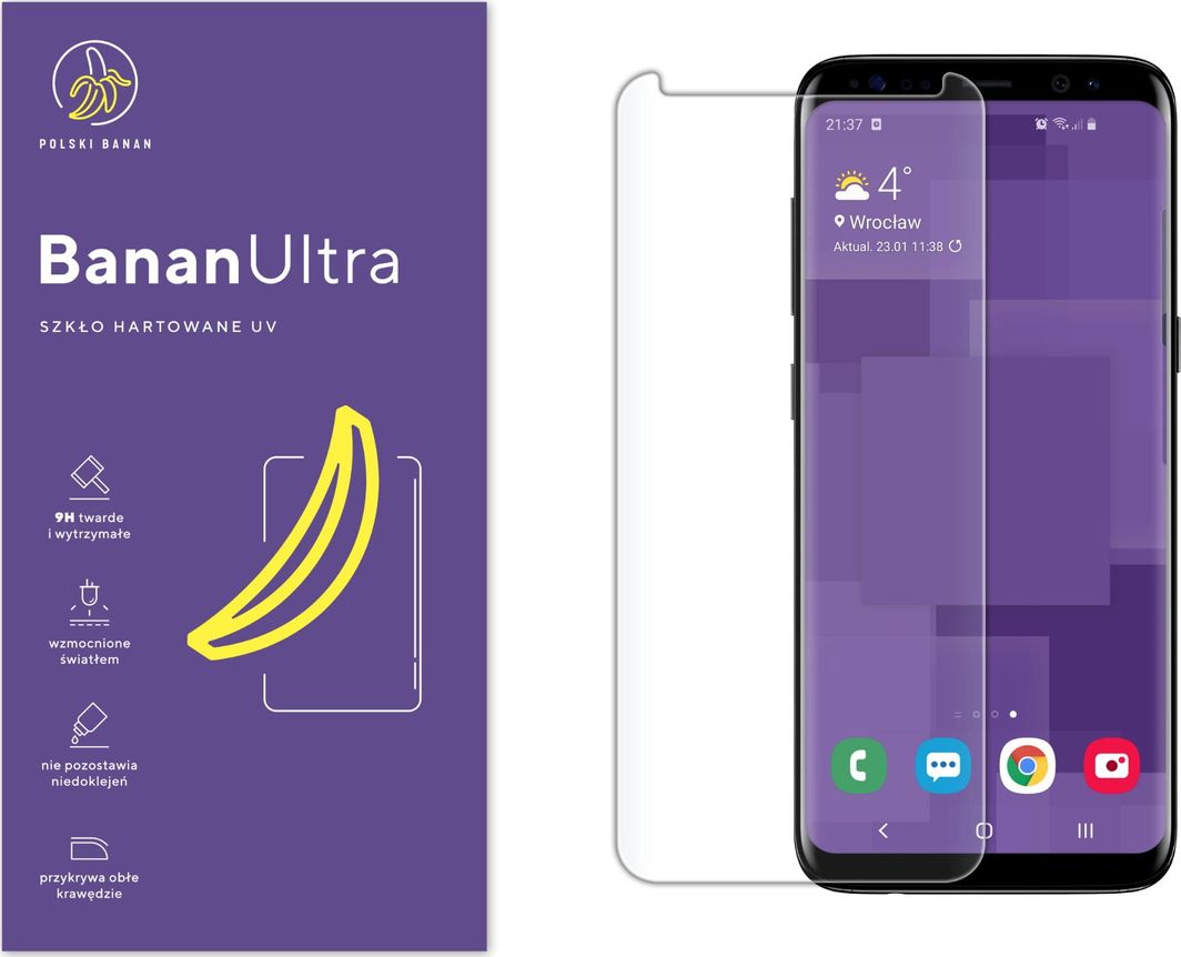 Polski Banan Szkło hartowane UV BananUltra do Samsung Galaxy S8 1