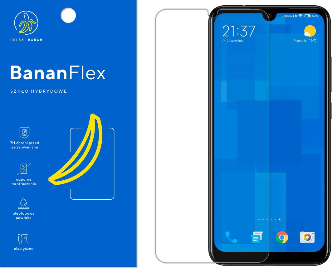 Polski Banan Szkło hybrydowe BananFlex do Xiaomi Redmi Note 7 1