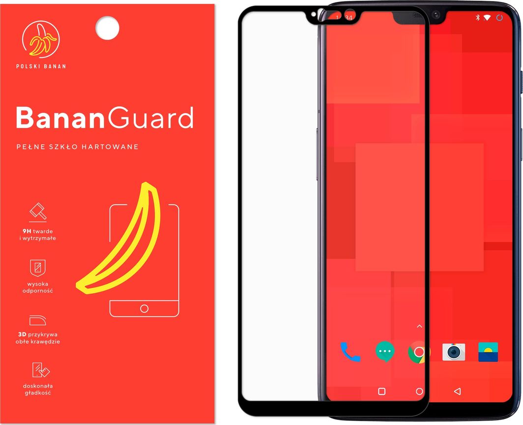 Polski Banan Szkło hartowane 3D BananGuard czarne do OnePlus 6 1