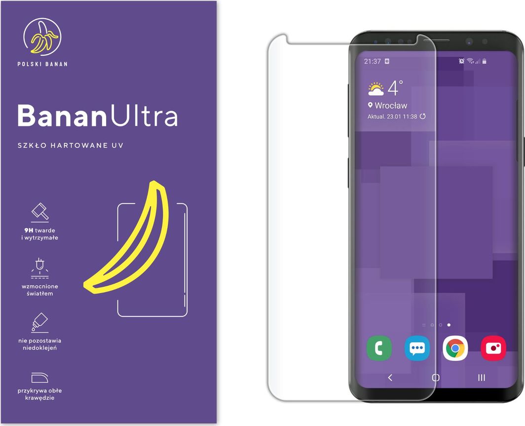 Polski Banan Szkło hartowane UV BananUltra do Samsung Galaxy S9 1