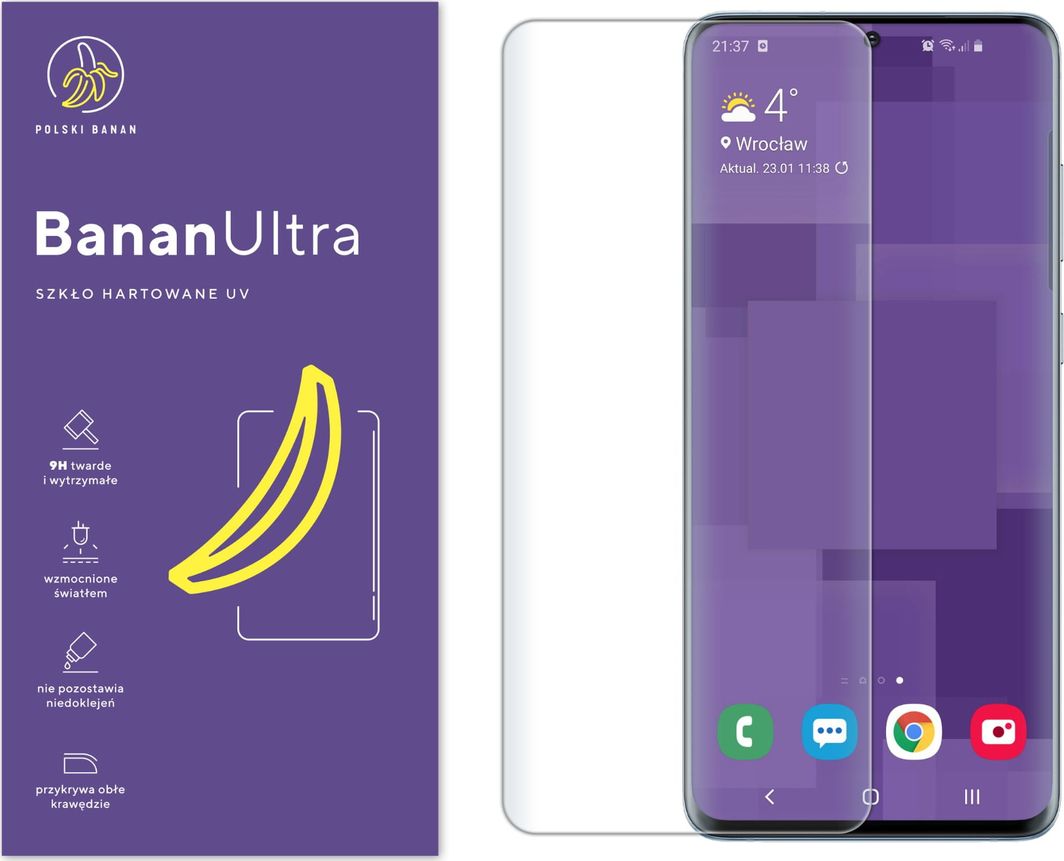 Polski Banan Szkło hartowane UV BananUltra do Samsung Galaxy S20 Plus 1