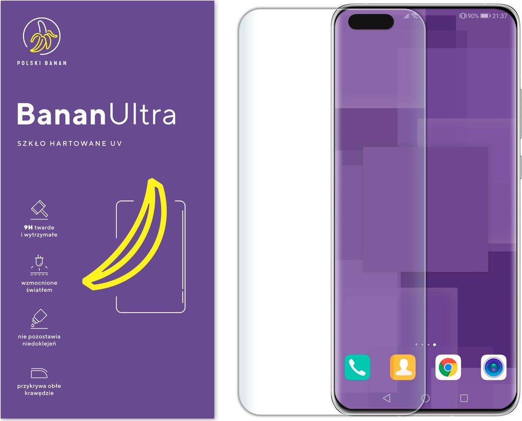 Polski Banan Szkło hartowane UV BananUltra do Huawei P40 Pro 1