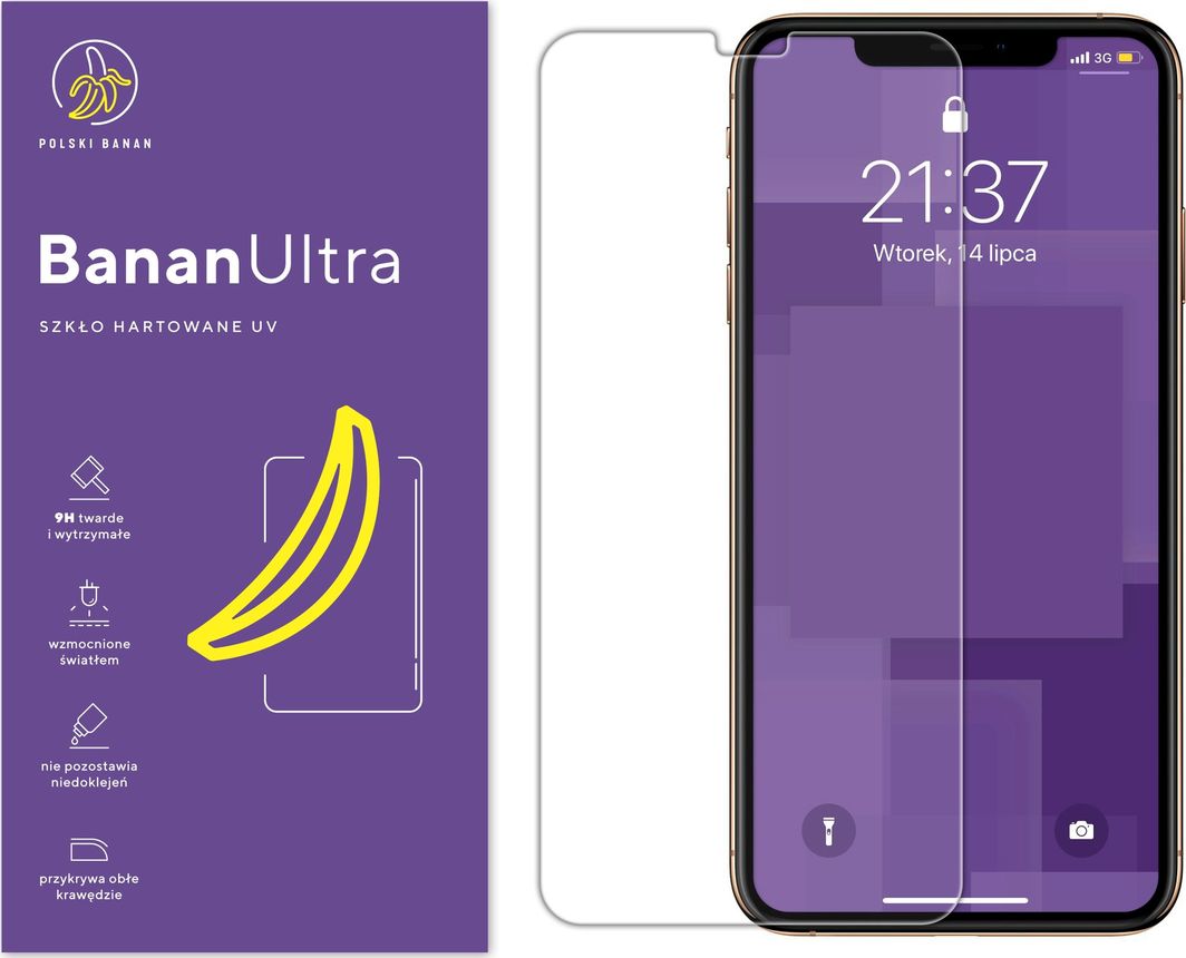 Polski Banan Szkło hartowane UV BananUltra do Apple iPhone 11 Pro Max 1