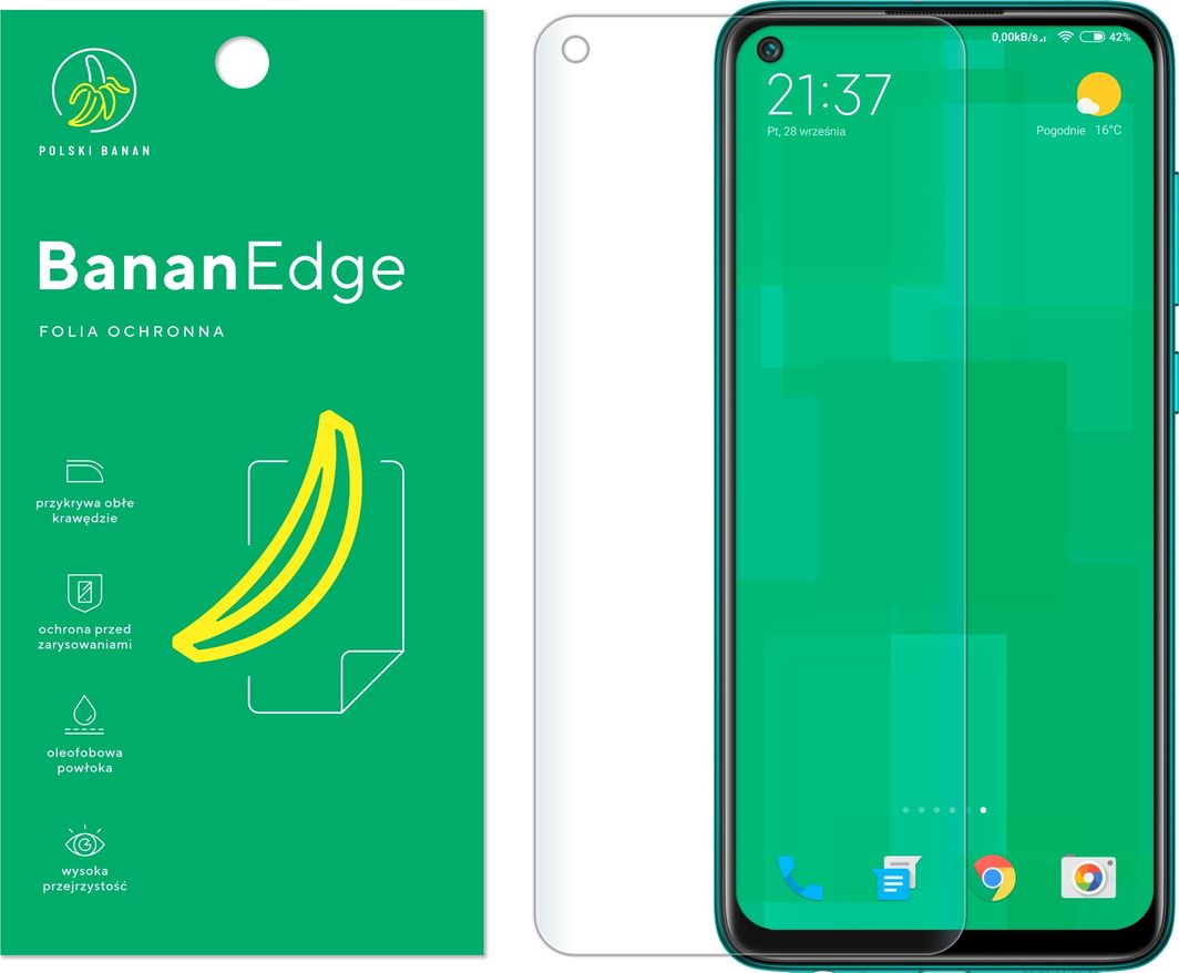 Polski Banan Folia ochronna BananEdge do Xiaomi Redmi Note 9 1