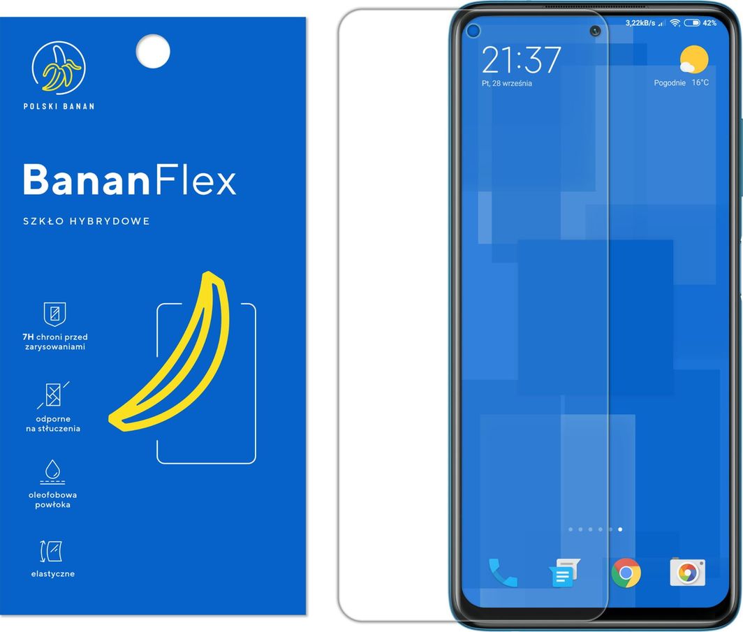 Polski Banan Szkło hybrydowe BananFlex do Xiaomi POCO X3 NFC 1