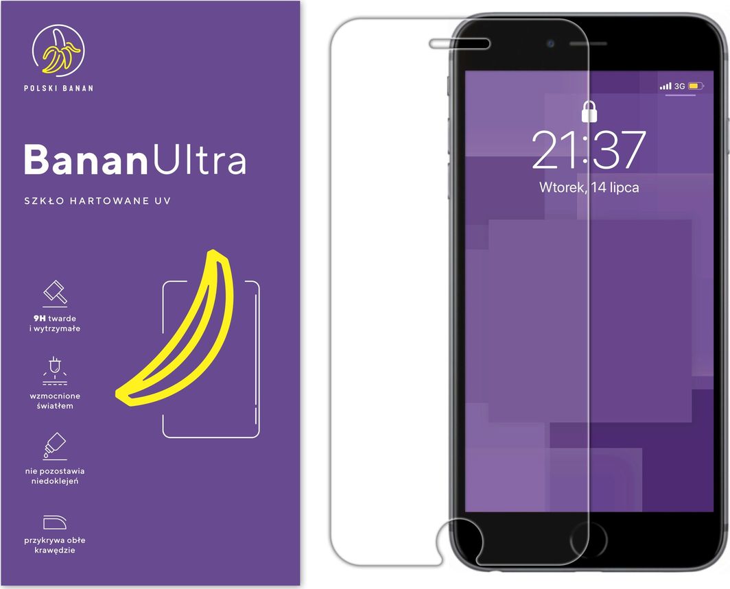 Polski Banan Szkło hartowane UV BananUltra do Apple iPhone 6 PLUS / 6s PLUS 1