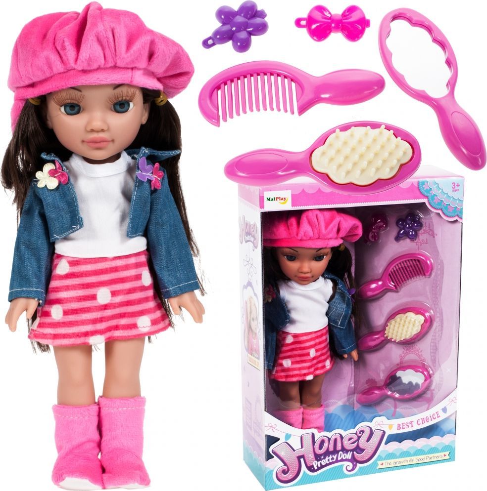 MalPlay Lalka Modnisia HONEY Pretty Doll Brunetka 30 cm 1