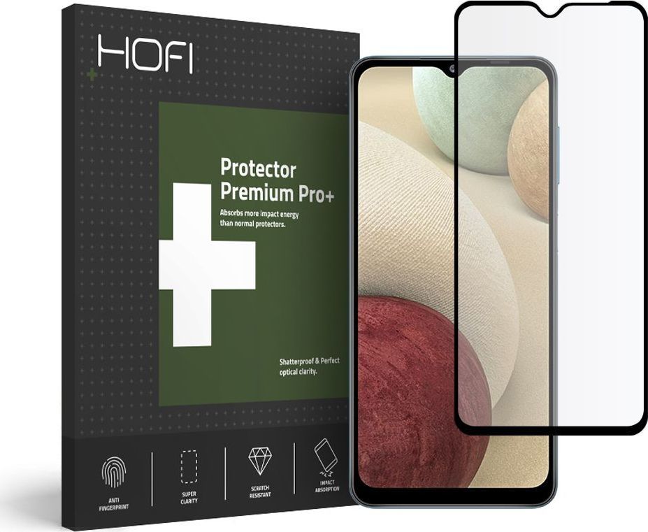 Hofi Glass SZKŁO HARTOWANE HOFI GLASS PRO+ GALAXY A12 BLACK 1