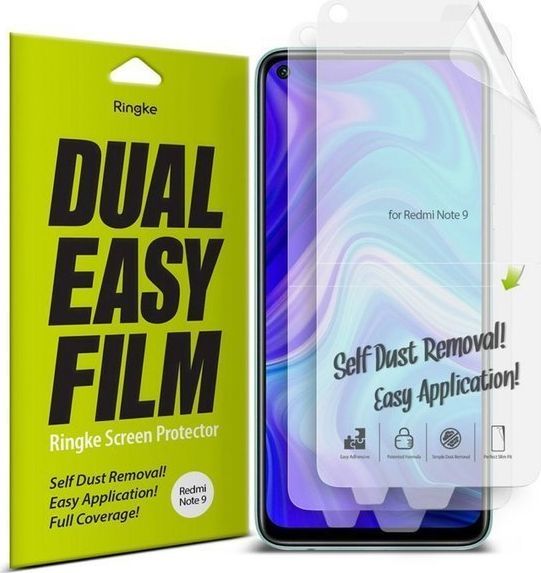 Ringke Ringke Dual Easy Film 2x łatwa w przyklejeniu folia Xiaomi Redmi 10X 4G / Xiaomi Redmi Note 9 (DWXI0002) 1