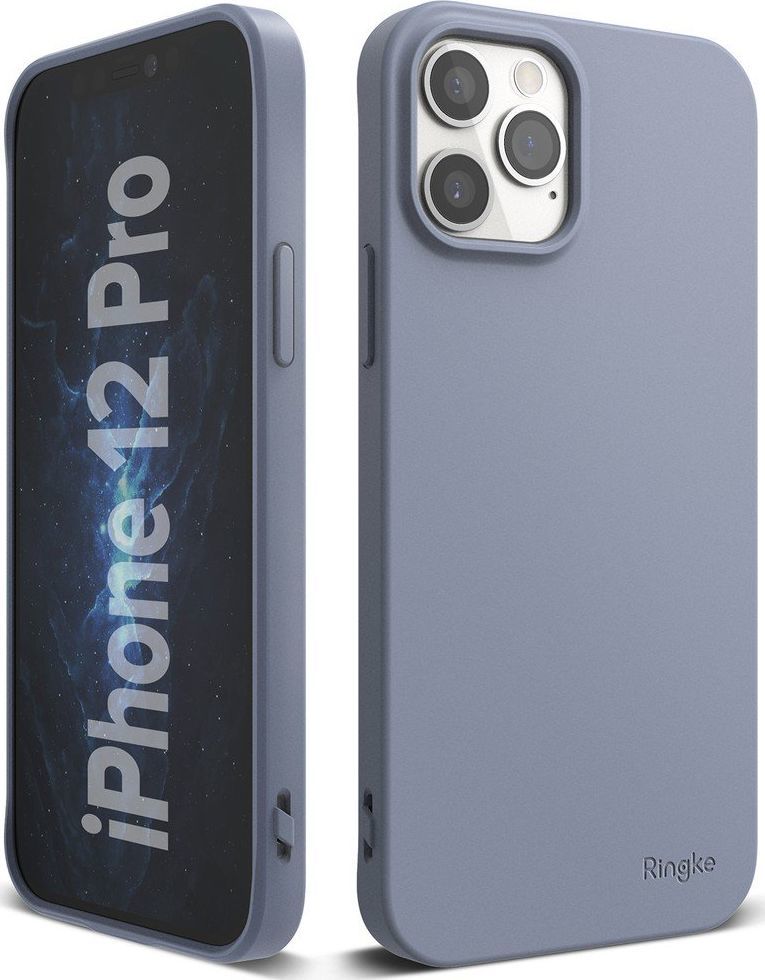 Ringke Ringke Air S ultracienkie żelowe etui pokrowiec iPhone 12 Pro / iPhone 12 szaroniebieski (ADAP0030) 1