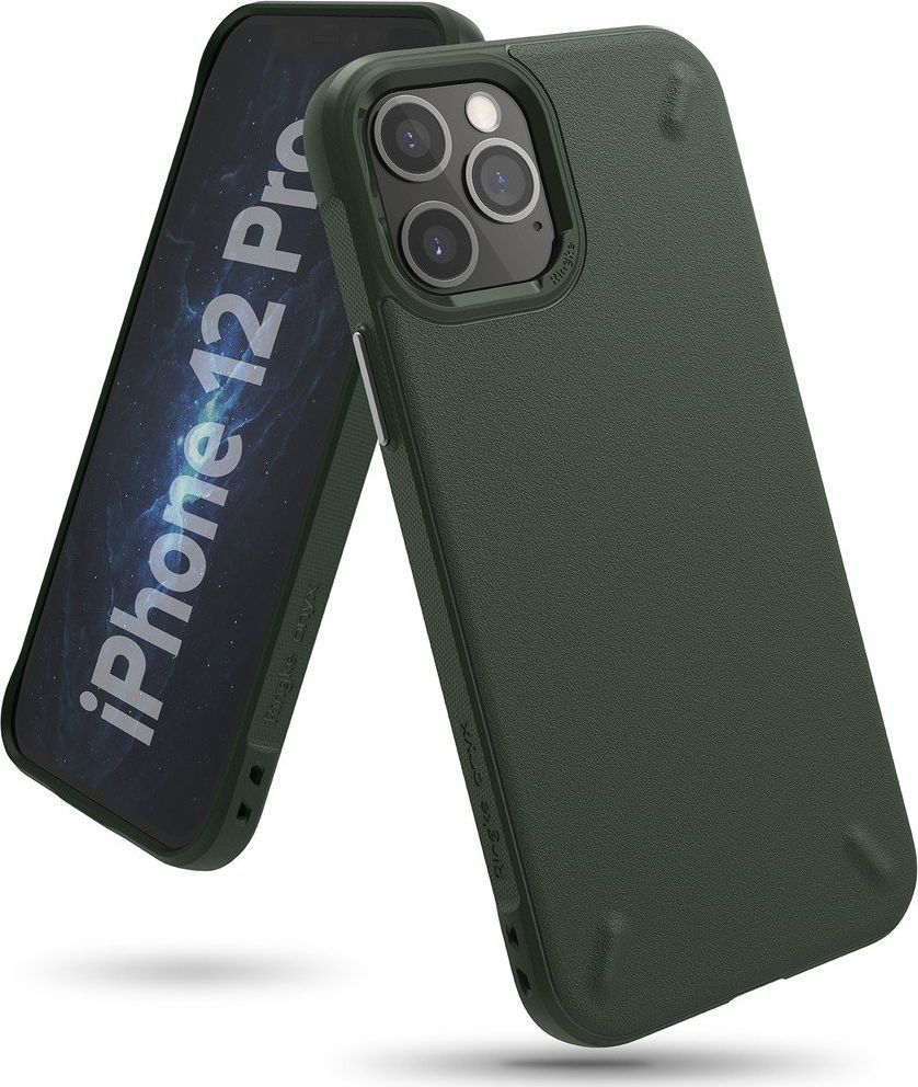 Ringke Ringke Onyx wytrzymałe etui pokrowiec iPhone 12 Pro / iPhone 12 zielony (OXAP0034) 1