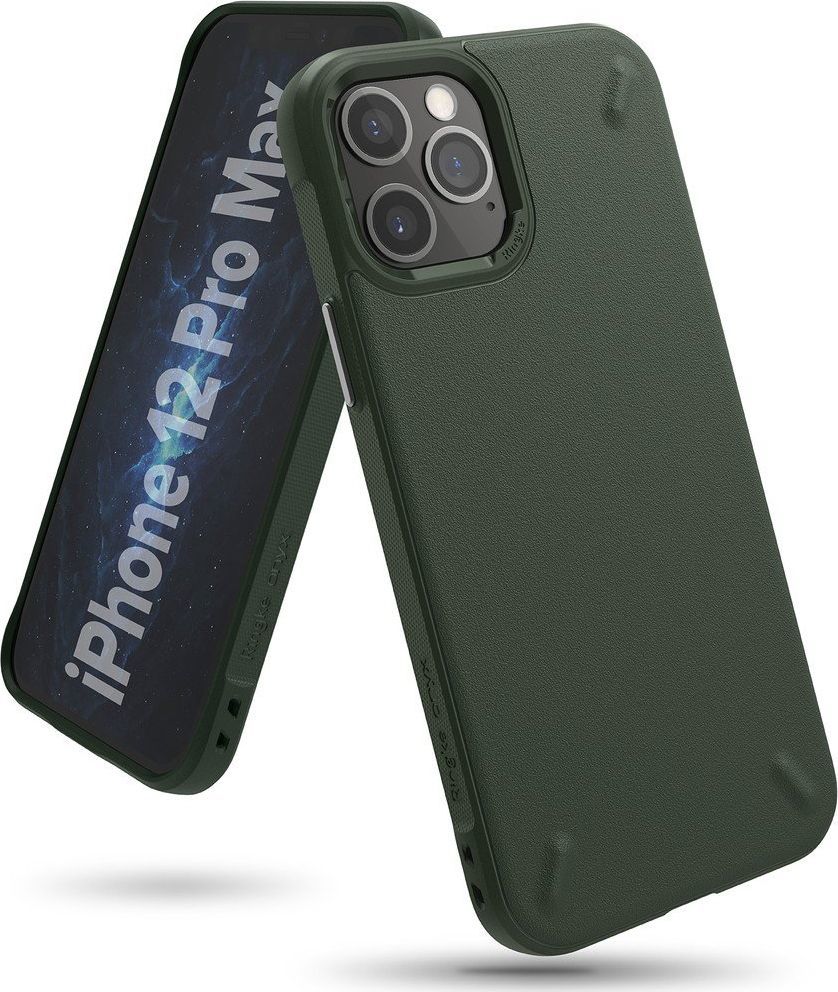 Ringke Ringke Onyx wytrzymałe etui pokrowiec iPhone 12 Pro Max zielony (OXAP0043) 1