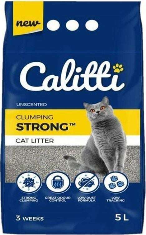 Żwirek dla kota Calitti Strong Unscented Bezzapachowy 5 l 1