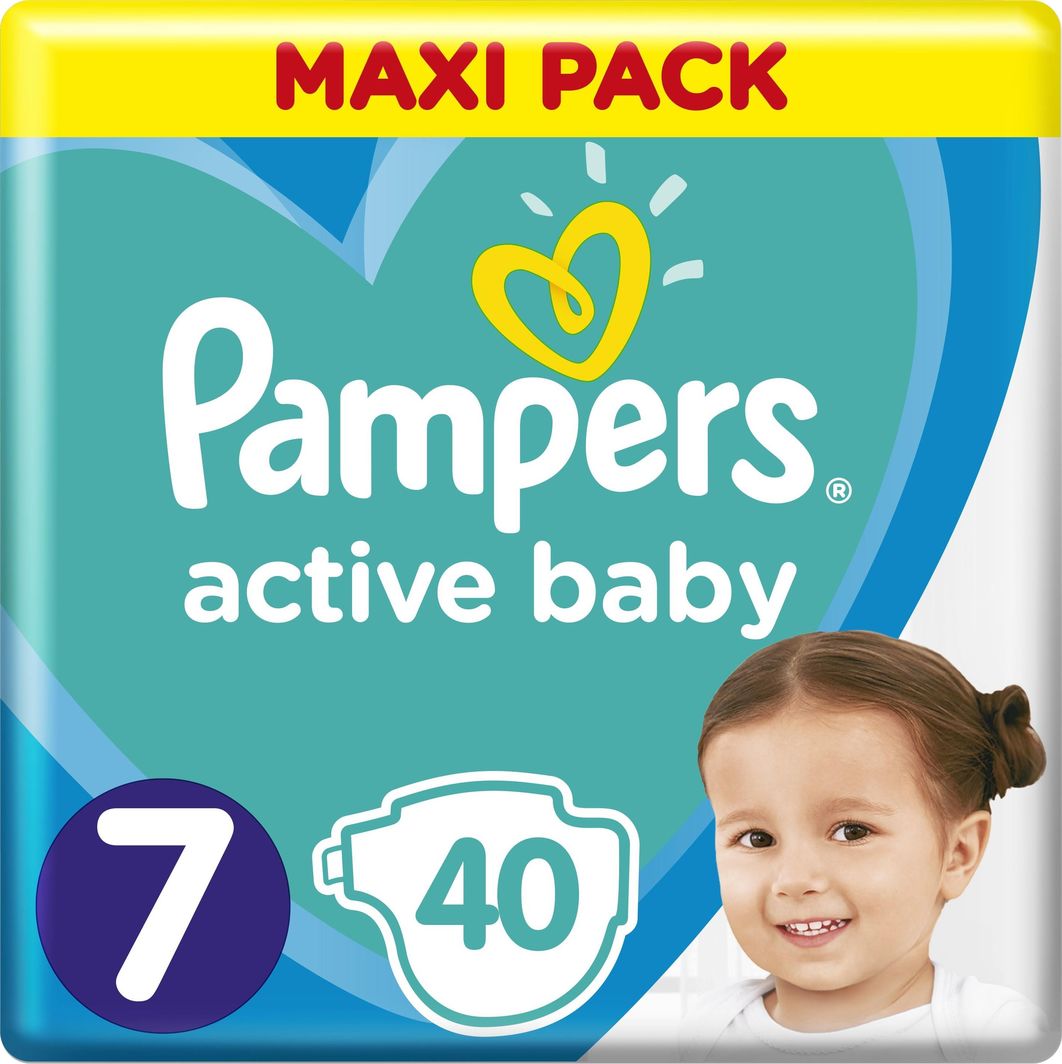 Pampers Active Baby 7, 15+ kg, 40 szt. 1