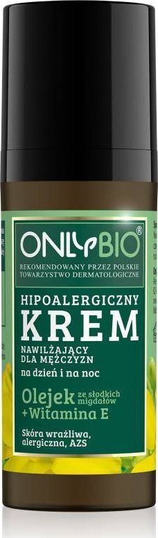 Only Bio Hipoalergiczny krem nawilżający dla mężczyzn na dzień i na noc Olejek ze Słodkich Migdałów + Witamina E 50ml 1