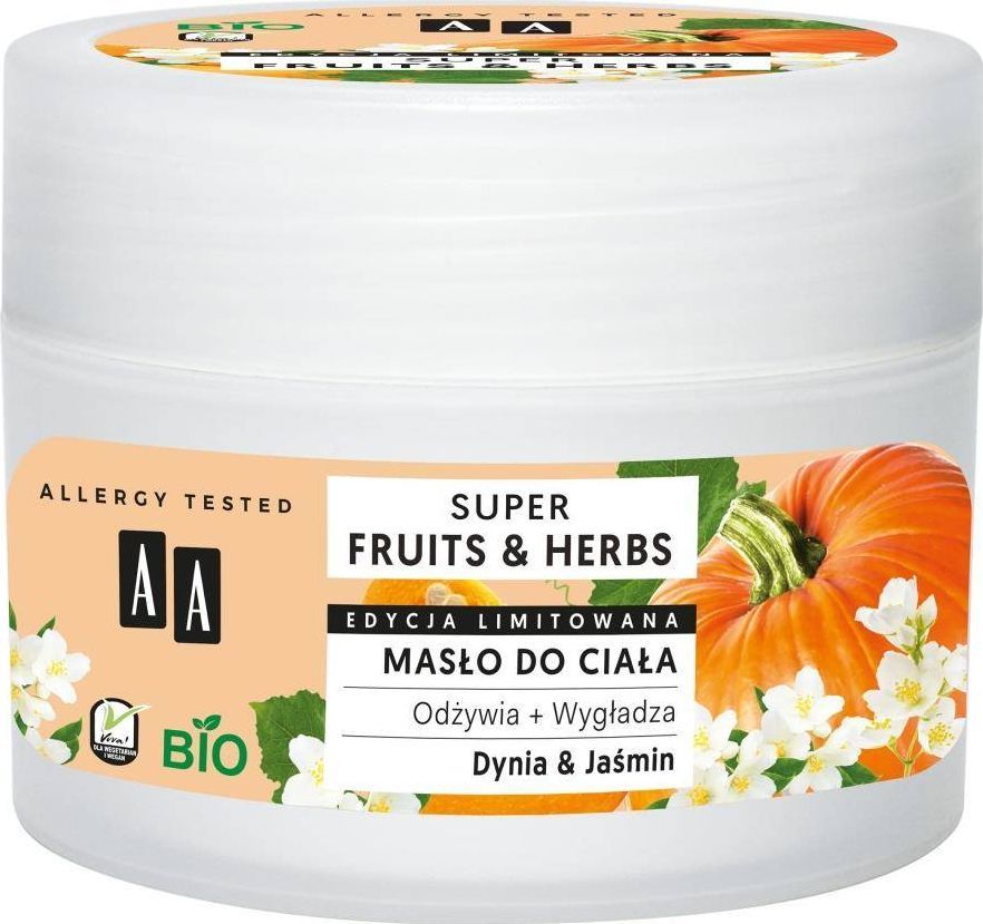  AA AA_Super Fruits Herbs masło do ciała Dynia i Jaśmin 200ml 1