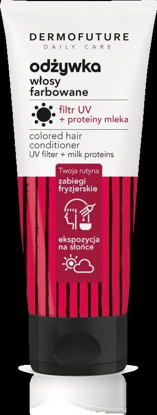 Dermofuture Technology Odżywka do Włosów Farbowanych Filtr UV i Proteiny Mleka 250 ml 1