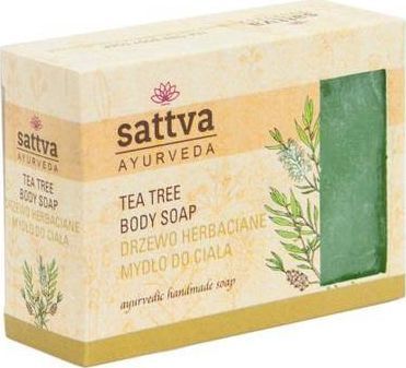 Sattva Body Soap indyjskie mydło glicerynowe Tea Tree 125g 1