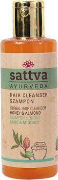 Sattva Hair Cleanser szampon ziołowy Honey&Almond 210ml 1
