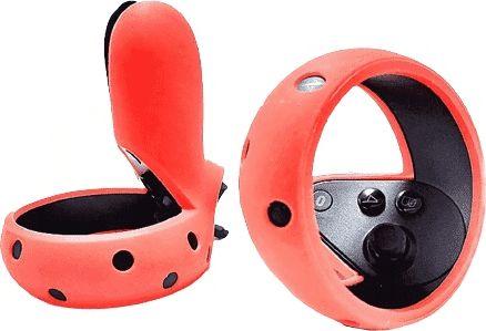 Vortex Virtual Reality Silikonowy pokrowiec do kontrolerów Oculus Quest 1/Rift S czerwony 1