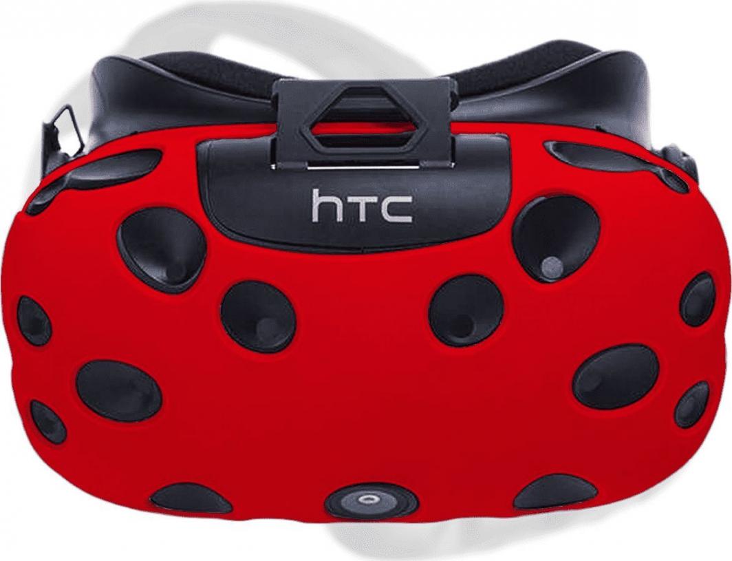 Vortex Virtual Reality Silikonowy pokrowiec do gogli HTC Vive czerwony 1