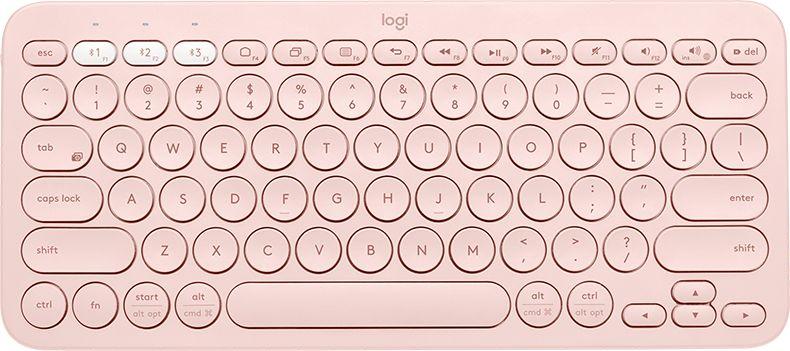 Klawiatura Logitech K380 Bezprzewodowa Różowa US 1