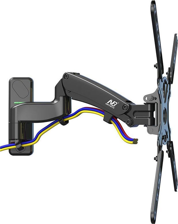NB F450B - Solidny, obrotowy, ścienny uchwyt na sprężynie gazowej do telewizorów LCD, LED 40" - 50" 1