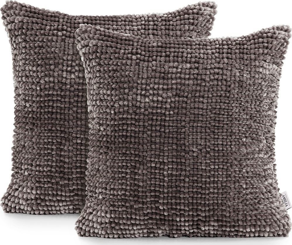 AmeliaHome AmeliaHome POSZEWKA BATI BROWN 45x45*2 1