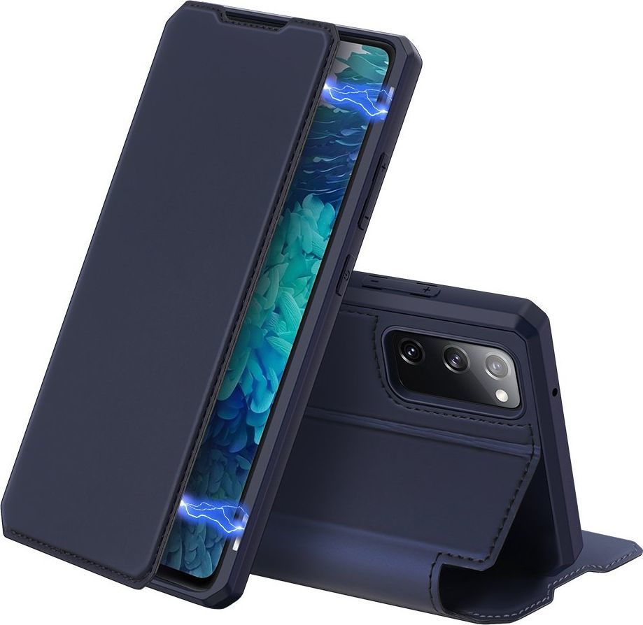 Dux Ducis DUX DUCIS Skin X kabura etui pokrowiec z klapką Samsung Galaxy S20 FE 5G niebieski 1