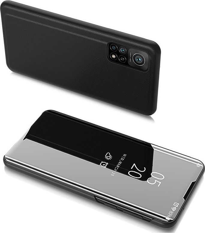 Hurtel Clear View Case futerał etui z klapką Xiaomi Mi 10T Pro / Mi 10T czarny 1