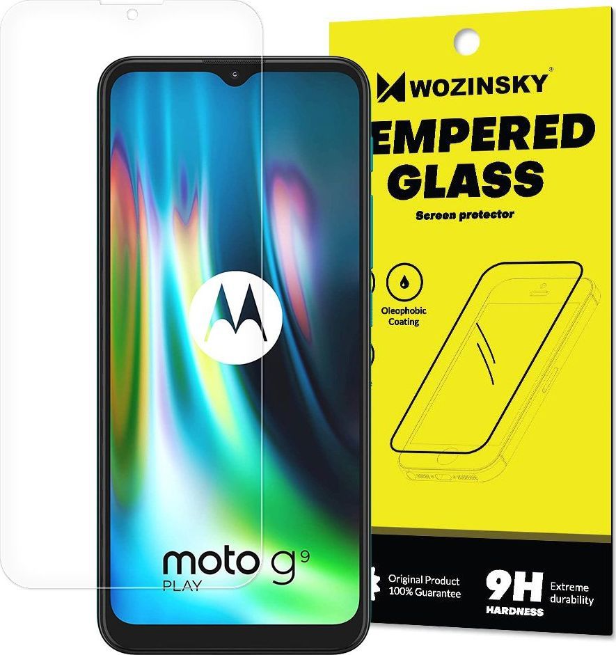 Hurtel Tempered Glass szkło hartowane 9H Motorola Moto G9 Play / Moto E7 Plus (opakowanie koperta) 1