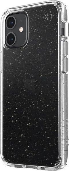 Speck Speck Presidio Perfect-Clear with Glitter - Etui iPhone 12 Mini z powłoką MICROBAN (Gold Glitter/Clear) 1