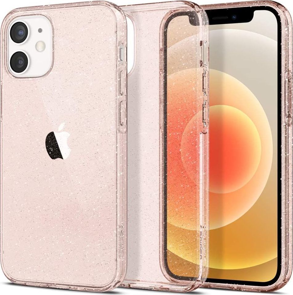 Spigen SPIGEN LIQUID CRYSTAL IPHONE 12 MINI GLITTER ROSE 1