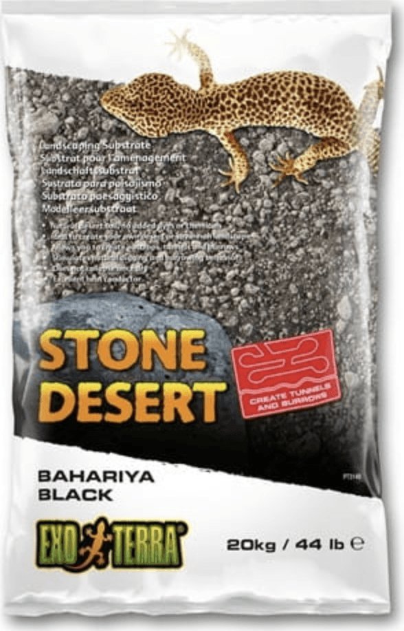 Exo Terra Podłoże Exo Terra Stone Desert, czarna pustynia, 5kg 1
