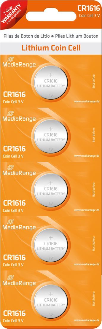 MediaRange Bateria CR1616 5 szt. 1
