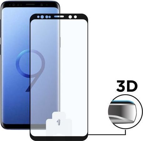 BigBuy Ochrona Ekranu ze Szkła Hartowanego na Telefon Komórkowy Galaxy S9 3D Czarny 1